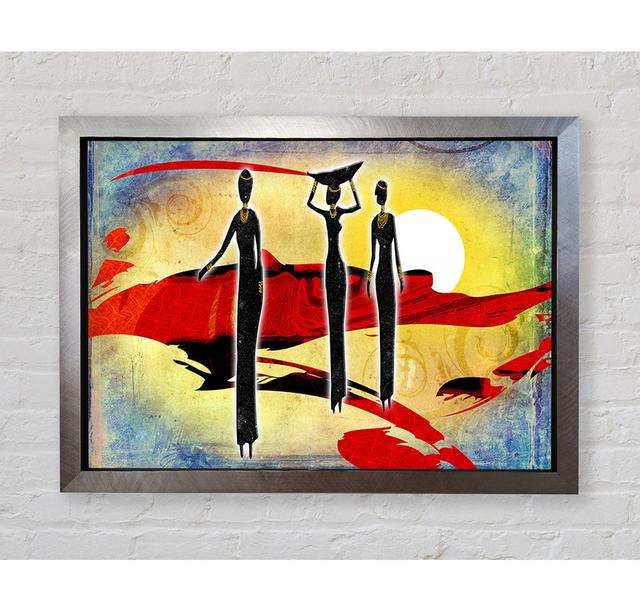 African Tribal Art 6 Framed Print Ivy Bronx Size: 59.7cm H x 84.1cm W x 3.4cm D, Format: Silver Framed Paper on Productcaster.