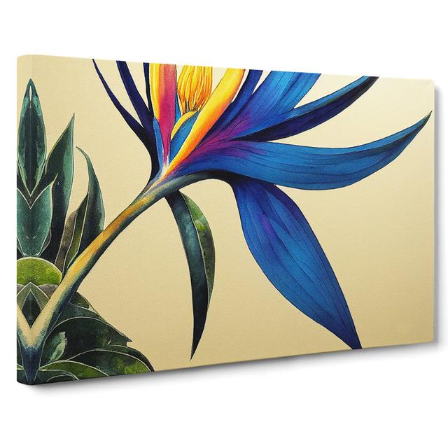 Soulful Bird of Paradise Flower - Wrapped Canvas Painting 17 Stories Size: 40cm H x 60cm W x 3cm D on Productcaster.