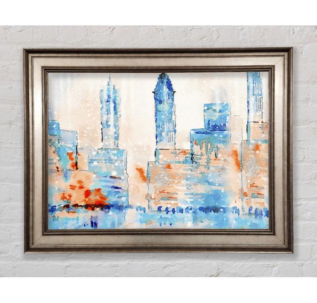 Hazy Streets Of New York Framed Print Bright Star Size: 84.1cm H x 142.2cm W on Productcaster.