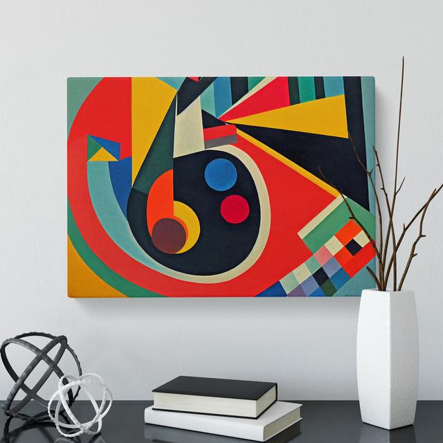 Awesome Modern Abstract - Wrapped Canvas Print George Oliver Size: 40cm H x 60cm W x 3cm D on Productcaster.