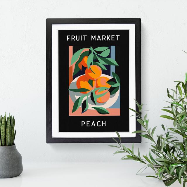 Peach Fruit Market Exhibition Vol.1 Happy Larry Size: 46cm H x 34cm W x 2cm D on Productcaster.