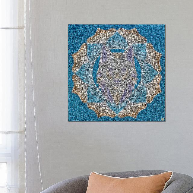 Geometric Wolf by Nadya Al-Haroun - Wrapped Canvas Gallery-Wrapped Canvas Giclée Latitude Vive Size: 66.04cm H x 66.04cm W x 3.81cm D on Productcaster.