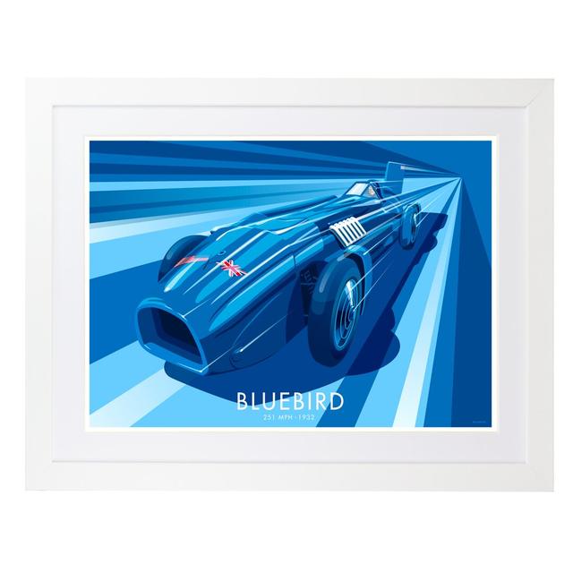 Bluebird by Stephen Millership - Single Picture Frame Print East Urban Home Size: 40cm H x 50cm W x 2.2cm D, Frame Options: White on Productcaster.