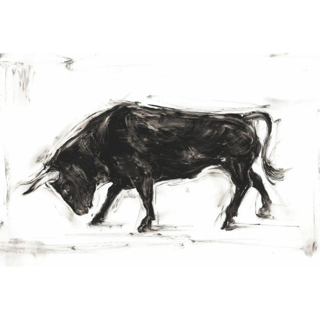 Toro I by Ethan Harper - Wrapped Canvas Drawing Union Rustic Size: 81cm H x 122cm W x 3.8cm D on Productcaster.