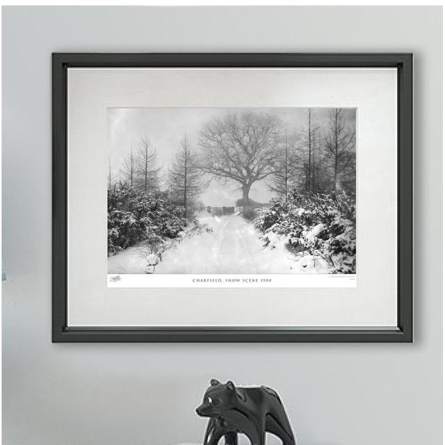 'Charfield, Snow Scene 1900' - Picture Frame Photograph Print on Paper The Francis Frith Collection Size: 60cm H X 80cm W x 2cm D on Productcaster.