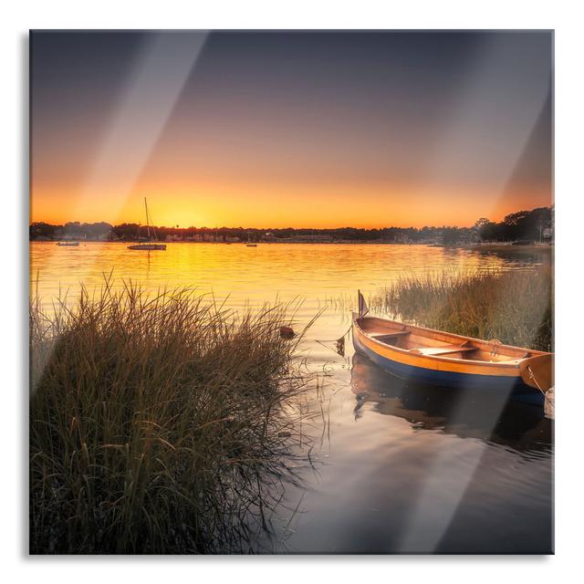 Sailboats at the Coast - Unframed Photograph on Glass Union Rustic Size: 80cm H x 80cm W x 0.4cm D on Productcaster.