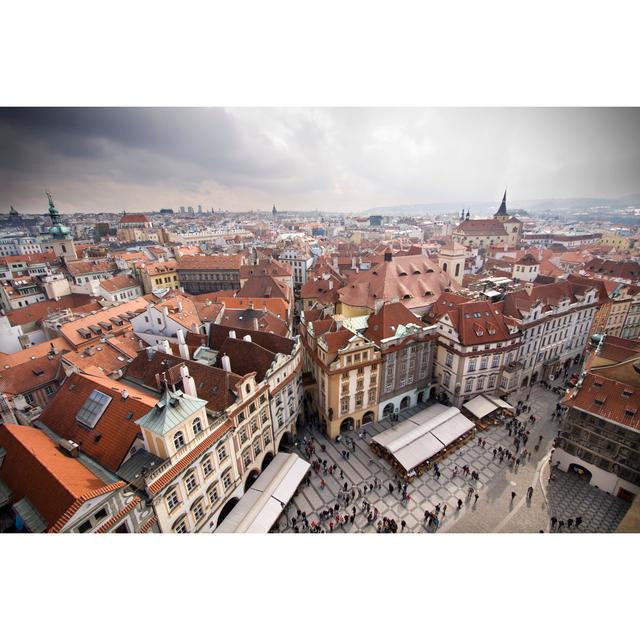 A View Over The City Of Prague by Hwinther - Wrapped Canvas Print 17 Stories Size: 81cm H x 122cm W on Productcaster.