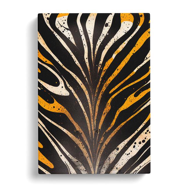 Zebra Skin Stripes No.1 - Wrapped Canvas Print World Menagerie Size: 50cm H x 35cm W x 3cm D on Productcaster.