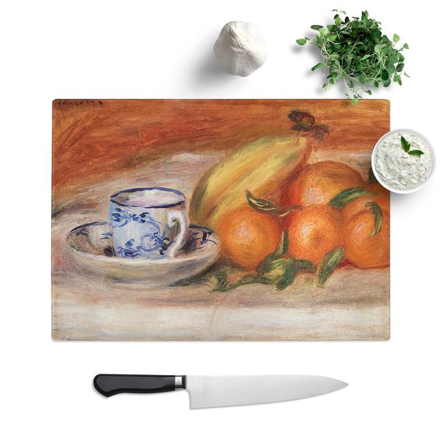 Still Life with Fruits Vol.2 by Pierre-Auguste Renoir Chopping Board East Urban Home Size: 20cm W x 28.5cm L on Productcaster.