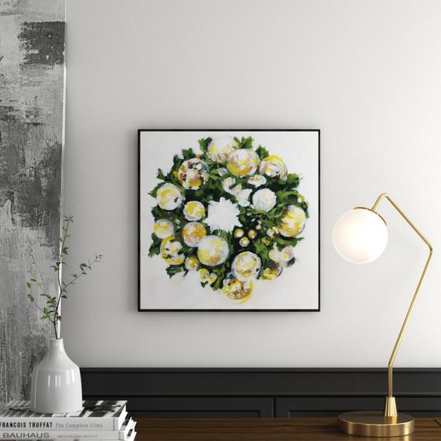 'Golden Christmas' - Picture Frame Art Prints Print on Paper East Urban Home Format: Espresso Floating Frame, Size: 76.2cm H x 76.2cm W on Productcaster.