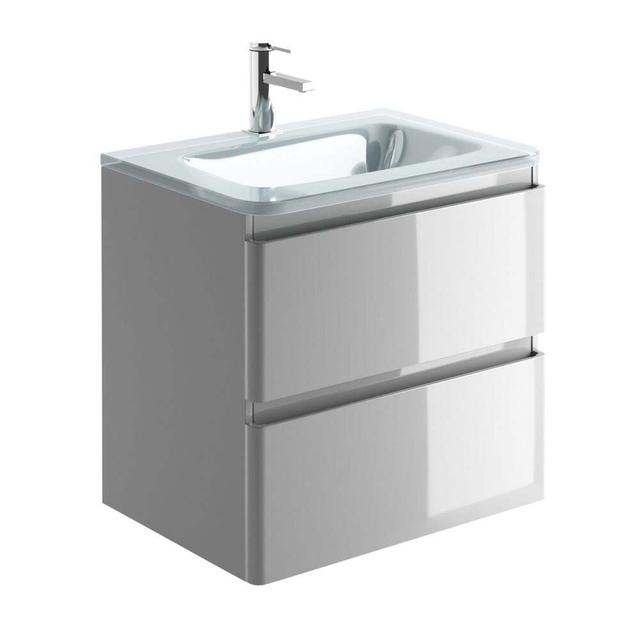 Bairn 594mm Wall Hung Single Vanity Brayden Studio Basin Finish: Opal on Productcaster.