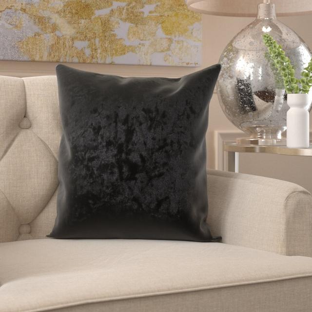 Scatter Cushion with Filling Mercer41 Size: Large, Colour: Black on Productcaster.