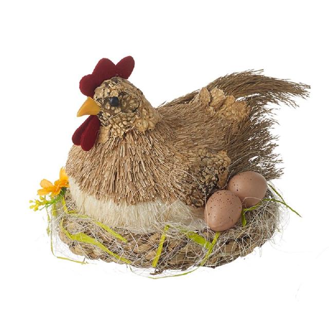 Adel Hen With Two Eggs Figurine The Seasonal Aisle on Productcaster.