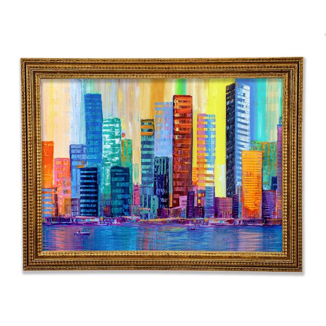 Warm And Cool City Lights - Print Ebern Designs Size: 29.1cm H x 42cm W x 3cm D on Productcaster.