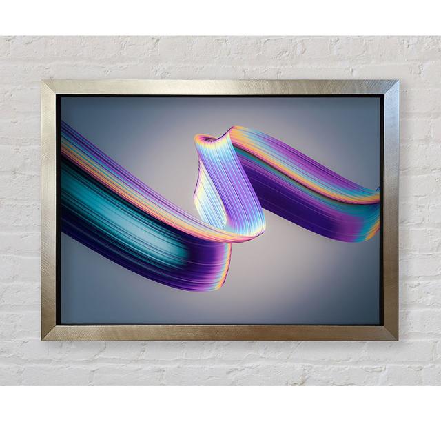 Neon Coloured Ribbon - Single Picture Frame Art Prints Ebern Designs Size: 42cm H x 59.7cm W on Productcaster.