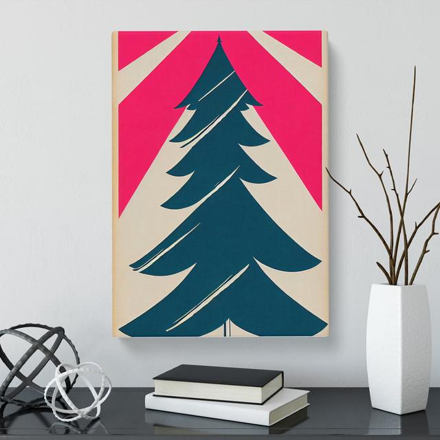 CAN-V0523-460X Christmas Tree Pop - Wrapped Canvas Print The Seasonal Aisle Size: 76cm H x 50cm W x 3cm D on Productcaster.