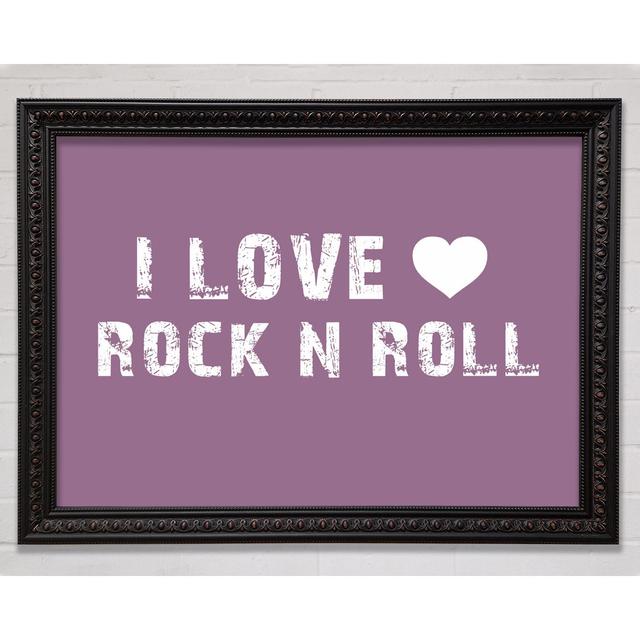 I Love Rock N Roll Happy Larry Colour: Dusty Pink, Size: 100cm H x 141.4cm W on Productcaster.