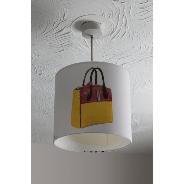 Cool Bag Cotton Drum Lamp Shade Ebern Designs Size: 22cm H x 25cm W x 25cm D on Productcaster.