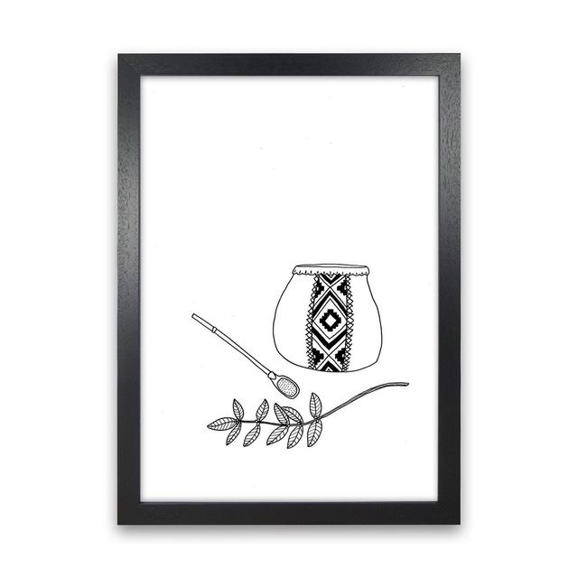 Mate by Carissa Tanton - Drawing Print on Paper Gracie Oaks Frame Option: Black Framed, Size: 34cm H x 25cm W x 3cm D on Productcaster.