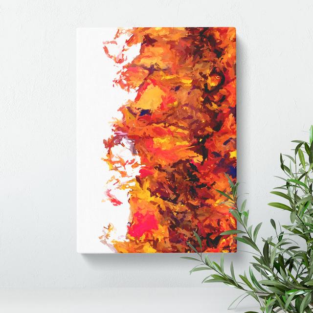 Faithful Flame Abstract - Wrapped Canvas Graphic Art Metro Lane Size: 50cm H x 35cm W on Productcaster.