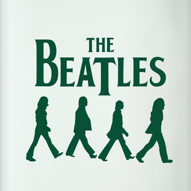 The Beatles Walking Door Room Wall Sticker Maturi Colour: Dark Green on Productcaster.