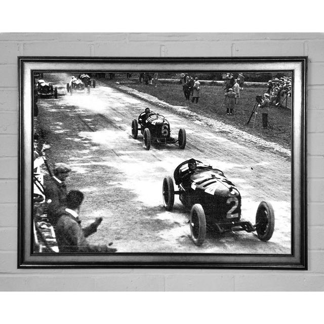 Vintage Formula One Crowd Framed Print Ophelia & Co. Size: 42cm H x 59.7cm W on Productcaster.