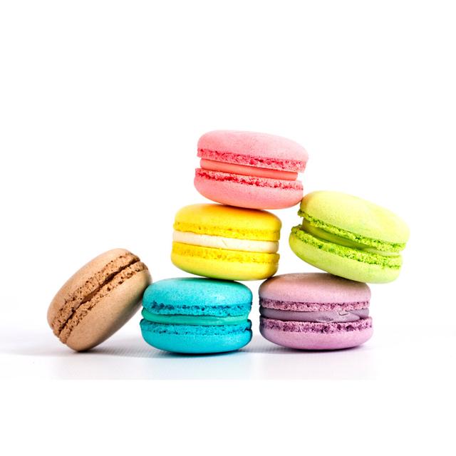 Visalia Brightly Coloured French Macarons - Wrapped Canvas Photograph Latitude Run Size: 46cm H x 30cm W x 3.8cm D on Productcaster.