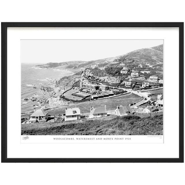 Woolacombe, Watersmeet And Morte Point 1935 by Francis Frith - Single Picture Frame Print The Francis Frith Collection Size: 45cm H x 60cm W x 2.3cm D on Productcaster.