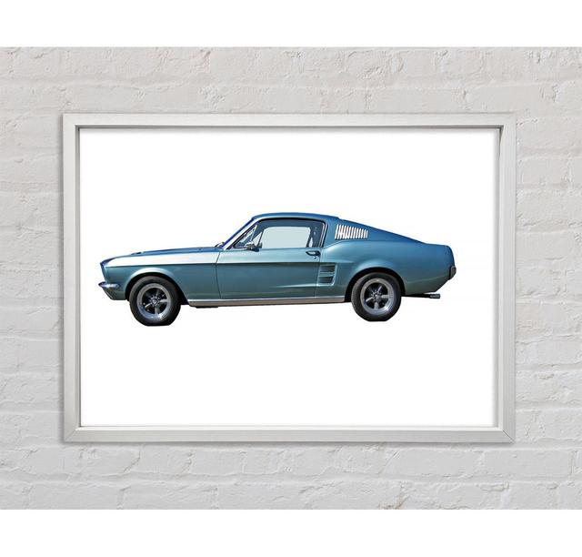 Mustang 6 - Single Picture Frame Art Prints on Canvas Ebern Designs Size: 100cm H x 141.4cm W x 3.3cm D on Productcaster.