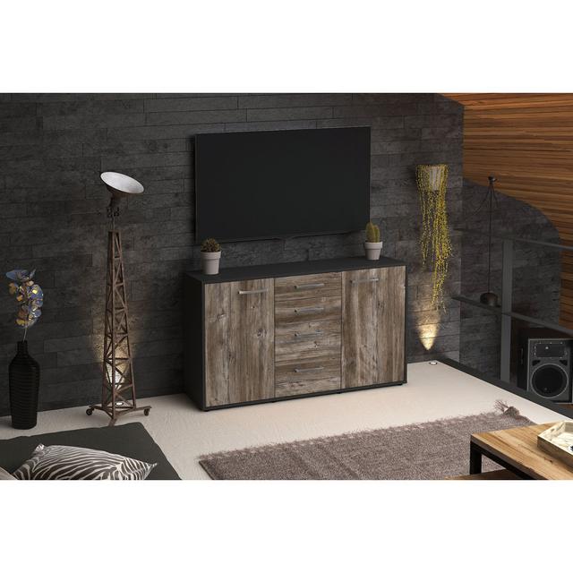 Bellanira TV Stand for TVs up to 60" Brayden Studio Colour: Driftwood/Anthracite on Productcaster.