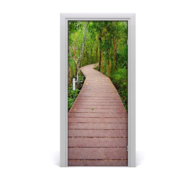 Way in the Jungle Door Sticker Coloray on Productcaster.