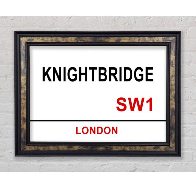 Knightbridge Signs Framed Print Bright Star Size: 21cm H x 42cm W on Productcaster.