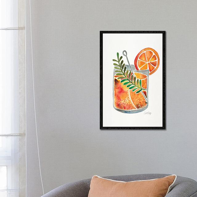 Blood Orange Tequila Sunrise by Cat Coquillette - Gallery-Wrapped Canvas Giclée on Canvas Lark Manor Format: Black Framed, Size: 66.04cm H x 45.72cm W on Productcaster.