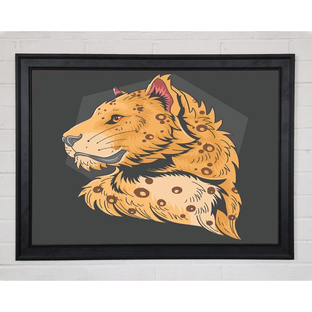 The Graceful Big Cat Framed Print Bloomsbury Market Size: 29.7cm H x 42cm W x 1.5cm D on Productcaster.