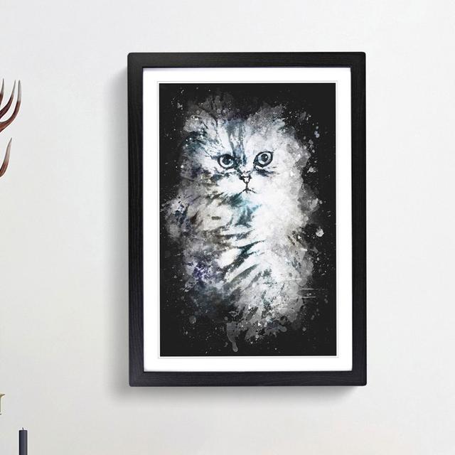 Persian Cat - Picture Frame Graphic Art Print East Urban Home Frame Option: Black Framed, Size: 45cm H x 33cm W x 2cm D on Productcaster.