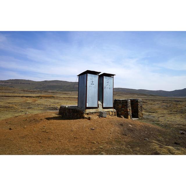 Isolated Toilet In Sani Pass by Riverwill - Wrapped Canvas Print Brambly Cottage Size: 30cm H x 46cm W on Productcaster.