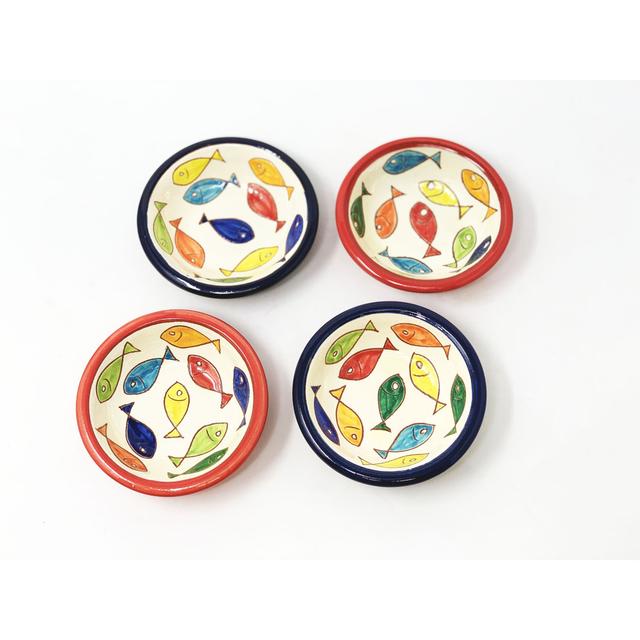 Coloured Fish - Tapas Bowl 10cm - Mixed - Set Of 4 (Set of 4) House of Hampton Colour: Mixed on Productcaster.