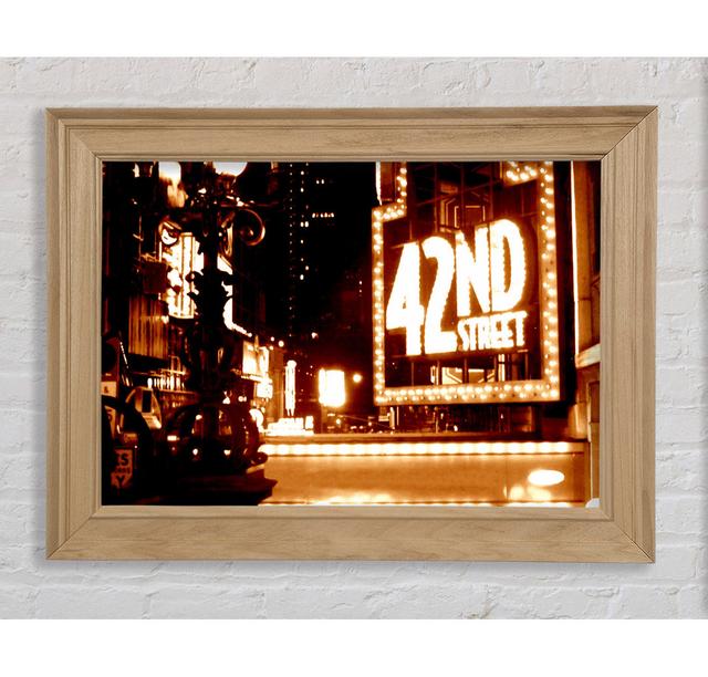 New York City 42Nd Street - Print Bright Star Size: 21cm H x 42cm W x 8cm D on Productcaster.