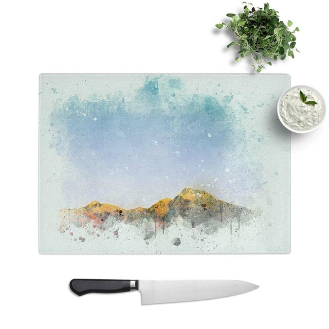 Glass Isalo National Park in Madagascar in Abstract Chopping Board East Urban Home Size: 28.5 cm W x 20 cm L on Productcaster.