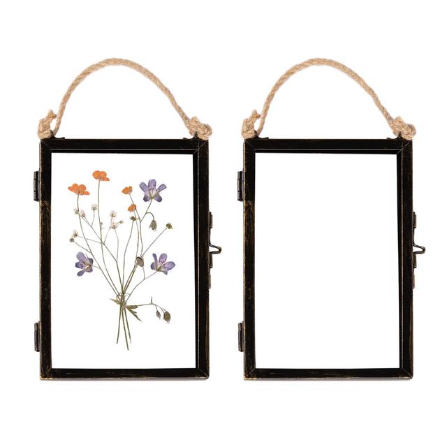 Nicola Spring - Hanging Metal Photo Frames - 4" x 6" - Black (Set of 2) Nicola Spring on Productcaster.