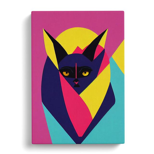 Bat Pop - Wrapped Canvas Graphic Art Alpen Home Size: 76cm H x 50cm W x 3cm D on Productcaster.