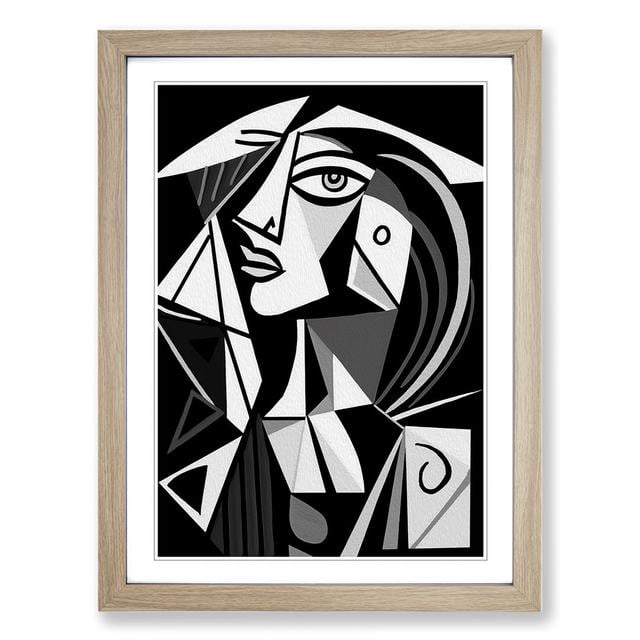 Pablo Picasso Line No.2 - Single Picture Frame Print on Wood Metro Lane Size: 64" H x 46" W x 2" D, Format: Oak on Productcaster.