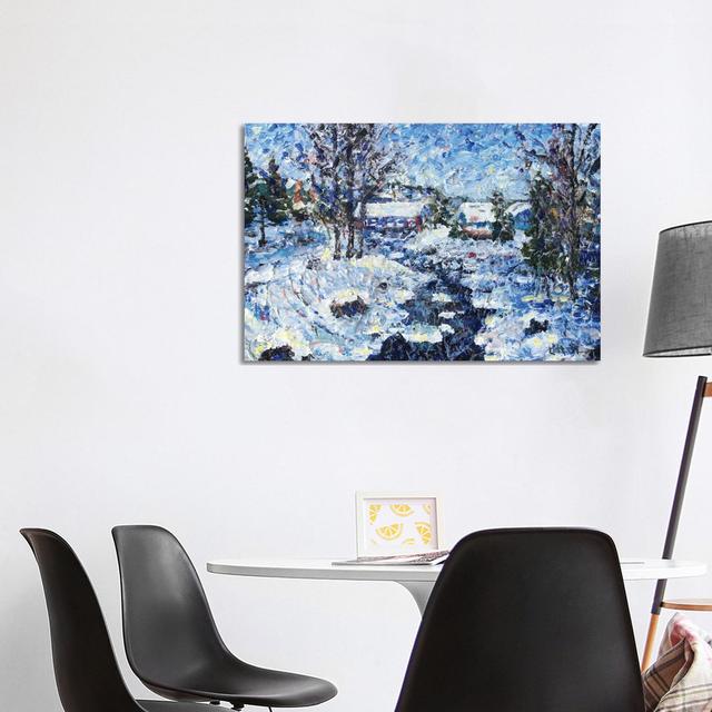 Winter'S Calm by Jeff Johnson - Wrapped Canvas Painting ClassicLiving Size: 66.04cm H x 101.6cm W x 3.81cm D on Productcaster.