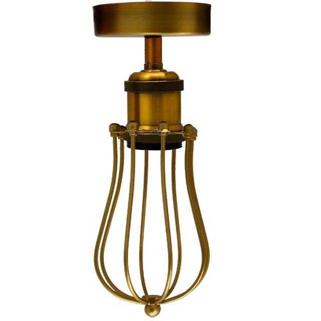 Boligee 1 -Light 12cm Semi Flush Mount Borough Wharf Shade Colour: Gold, Finish: Yellow Brass on Productcaster.