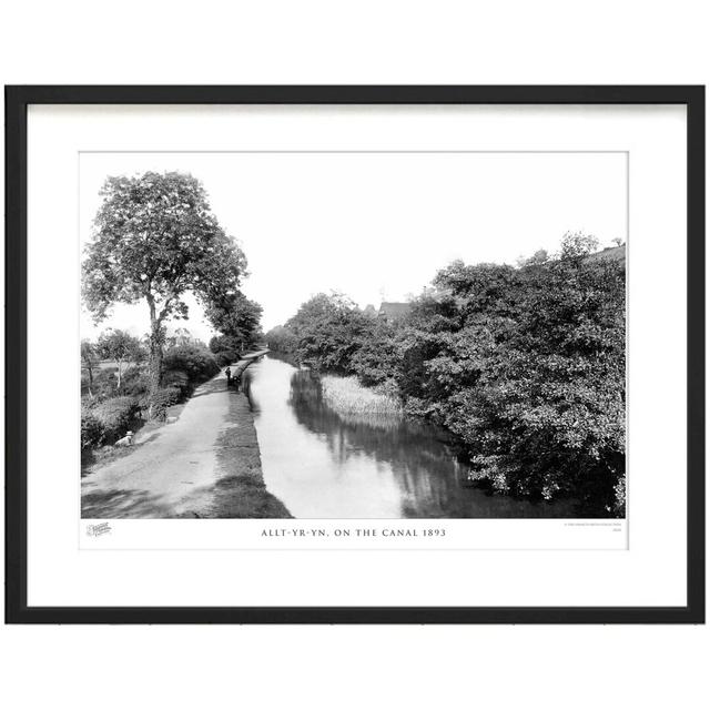 'Allt Yr Yn, on the Canal 1893' - Picture Frame Photograph Print on Paper The Francis Frith Collection Size: 60cm H x 80cm W x 2.3cm D on Productcaster.