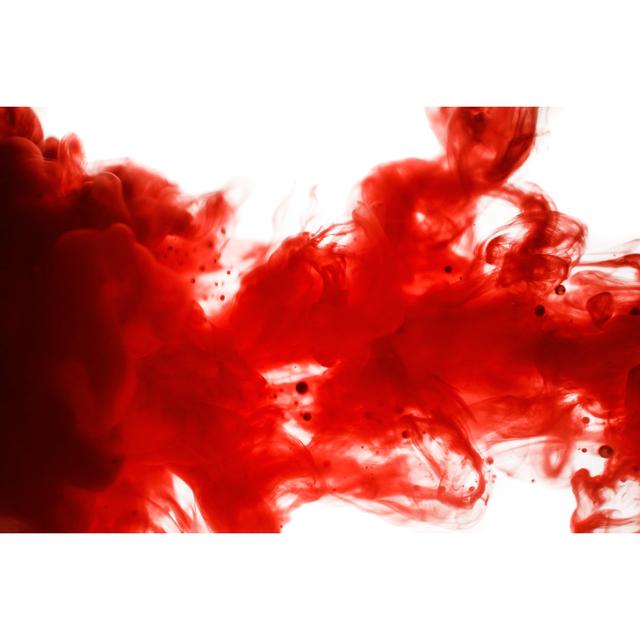 Red Ink In Water Isolated On White Background Ivy Bronx Size: 30cm H x 46cm W x 3.8cm D on Productcaster.