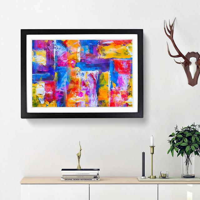 Abstract Art Painting Vol.231 by S.Johnson - Picture Frame Painting Print East Urban Home Size: 48cm H x 65cm W x 2cm D, Frame Option: Black Framed on Productcaster.