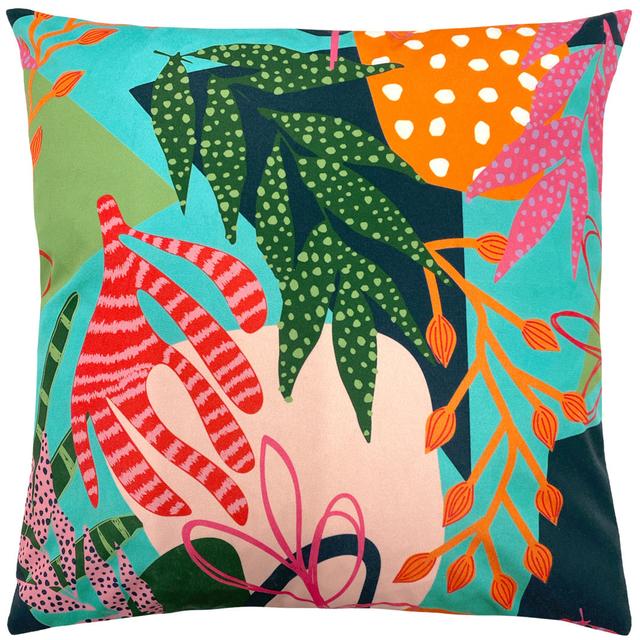 Coralina Indoor / Outdoor Floral Square Throw Pillow Cover furn. on Productcaster.