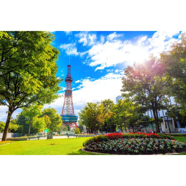 Sapporo, Japan - 9 September 2016 - Television Tower - Wrapped Canvas Photograph Ebern Designs Size: 20cm H x 30cm W x 3.8cm D on Productcaster.