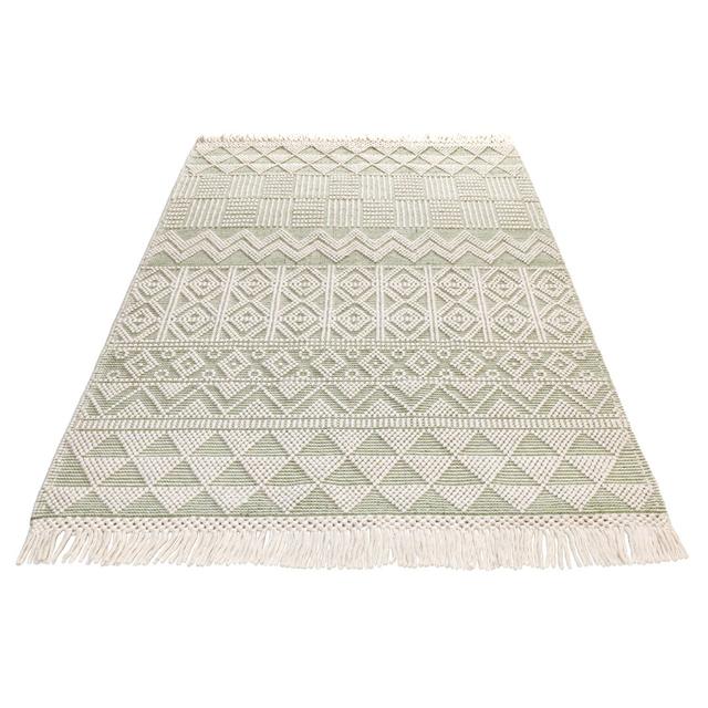 Gunhilda Moroccan Hand Woven Ivory Mint Area Rug Bloomsbury Market Rug Size: Rectangle 200 x 280cm on Productcaster.